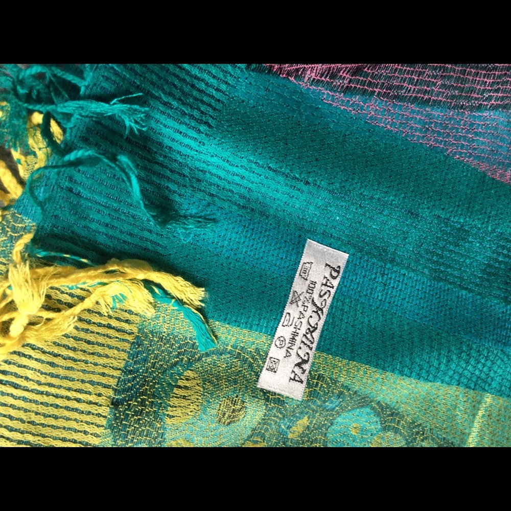New in plastic pashmina.